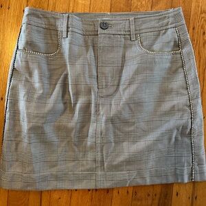 Ganni Rhinestone embellished mini skirt